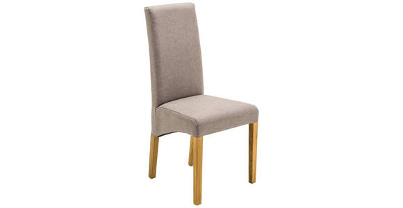 STUHL Webstoff Eichefarben, Hellbraun - Hellbraun/Eichefarben, KONVENTIONELL, Holz/Textil (47/102/57cm) - Carryhome