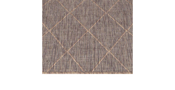 In- und Outdoorteppich 80/150 cm Zagora  - Schwarz/Braun, Basics, Textil (80/150cm) - Novel