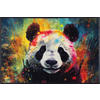FUßMATTE 50/75 cm Pandy McPanda  - Multicolor, Trend, Kunststoff/Textil (50/75cm) - wash+dry