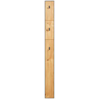 GARDEROBNI PANEL - barve hrasta/antracit, Natur, kovina/les (15/163,5/3,7cm) - Linea Natura