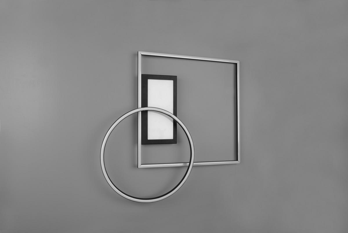 LED PLAFONJERA - crna, Dizajnerski, metal (64,5/9,0/86,5cm)