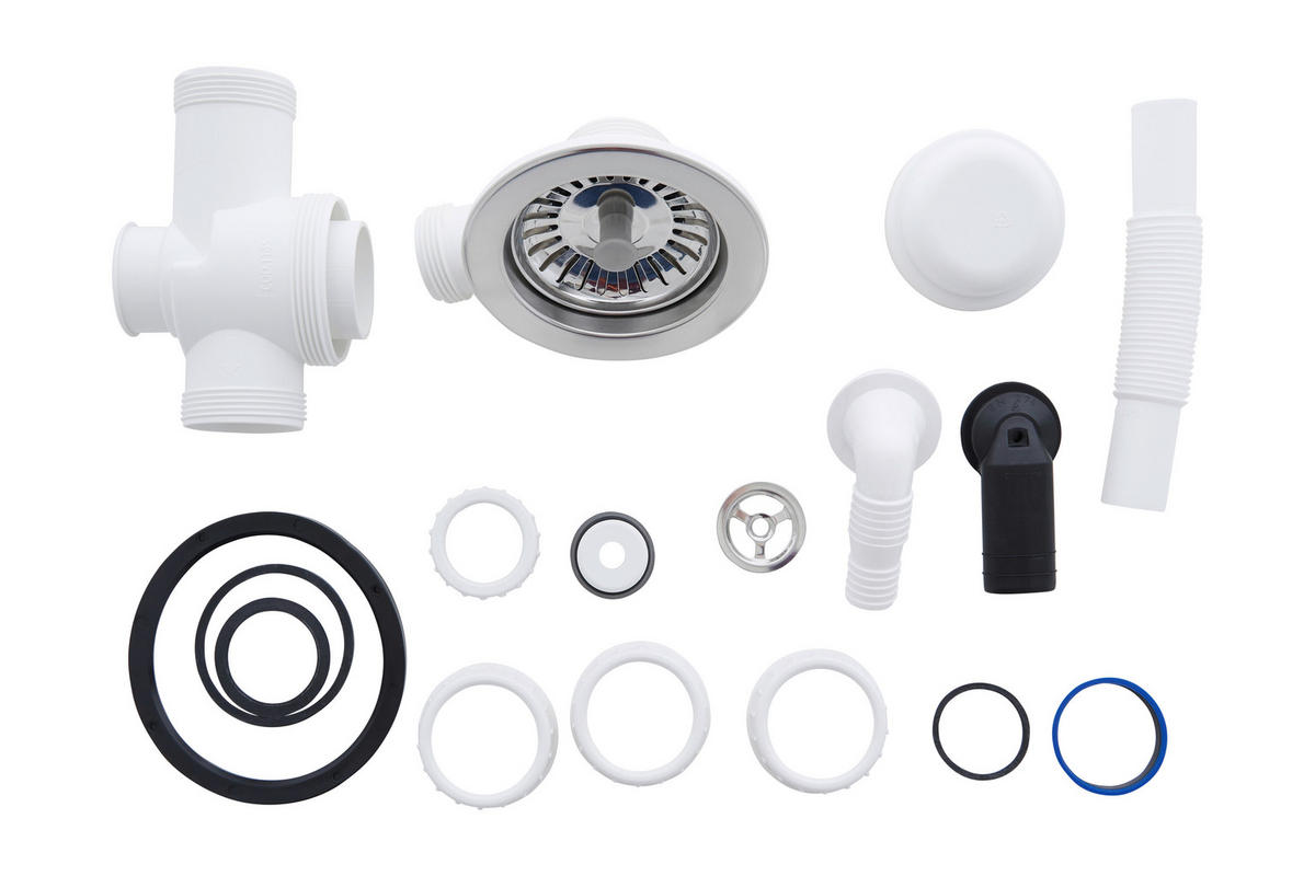 SPÜLE 1712OHIO66X50W  - Weiß, Trend, Glas/Kunststoff (66/21/50cm) - Respekta