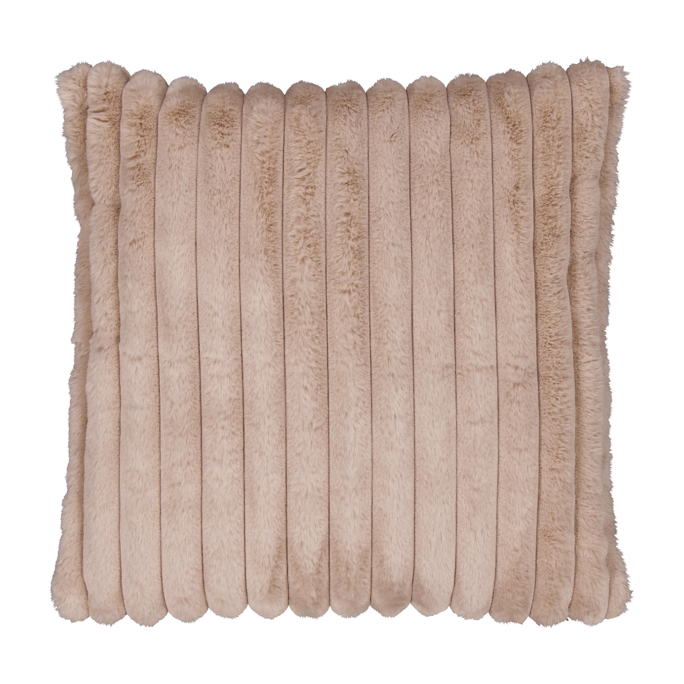 PÄLSKUDDE   45/8/45 cm  - sandfärgad, Basics, textil (45/8/45cm)