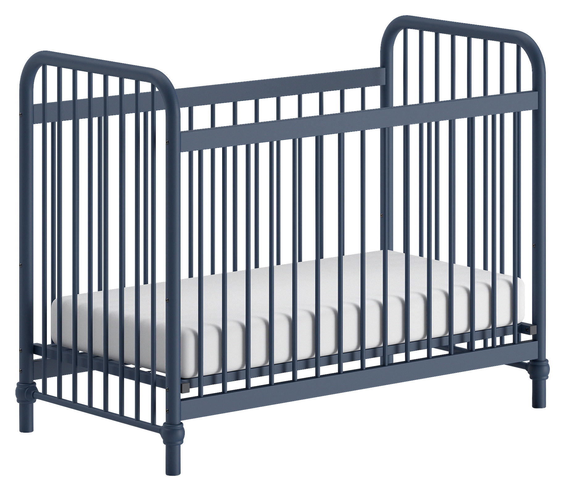 GITTERBETT Blau  - Blau, ROMANTIK / LANDHAUS, Metall (60/120cm) - MID.YOU