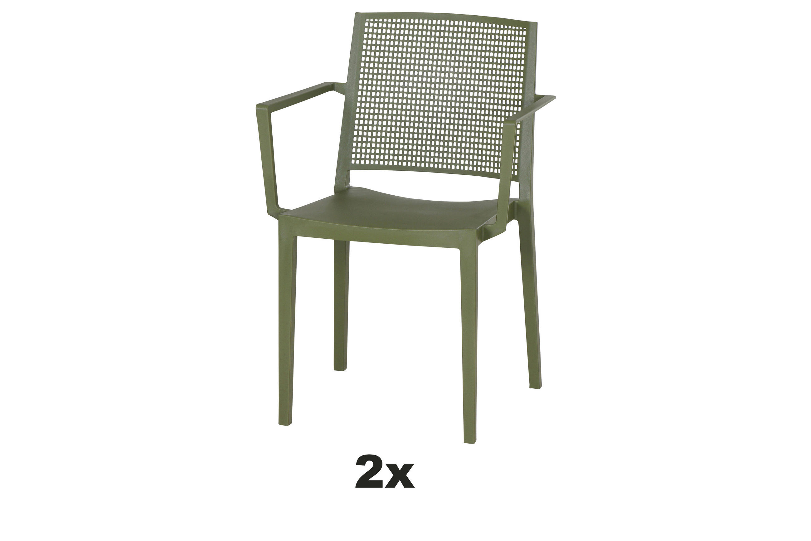 STAPELSTUHL in Kunststoff Grün  - Grün, Basics, Kunststoff (46/80/56cm) - Siena Garden