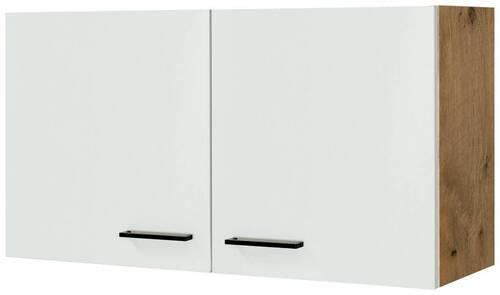 KÜCHENOBERSCHRANK 100/54,8/32 cm  in Eichefarben, Magnolie  - Eichefarben/Magnolie, KONVENTIONELL, Holzwerkstoff/Metall (100/54,8/32cm) - FlexWell