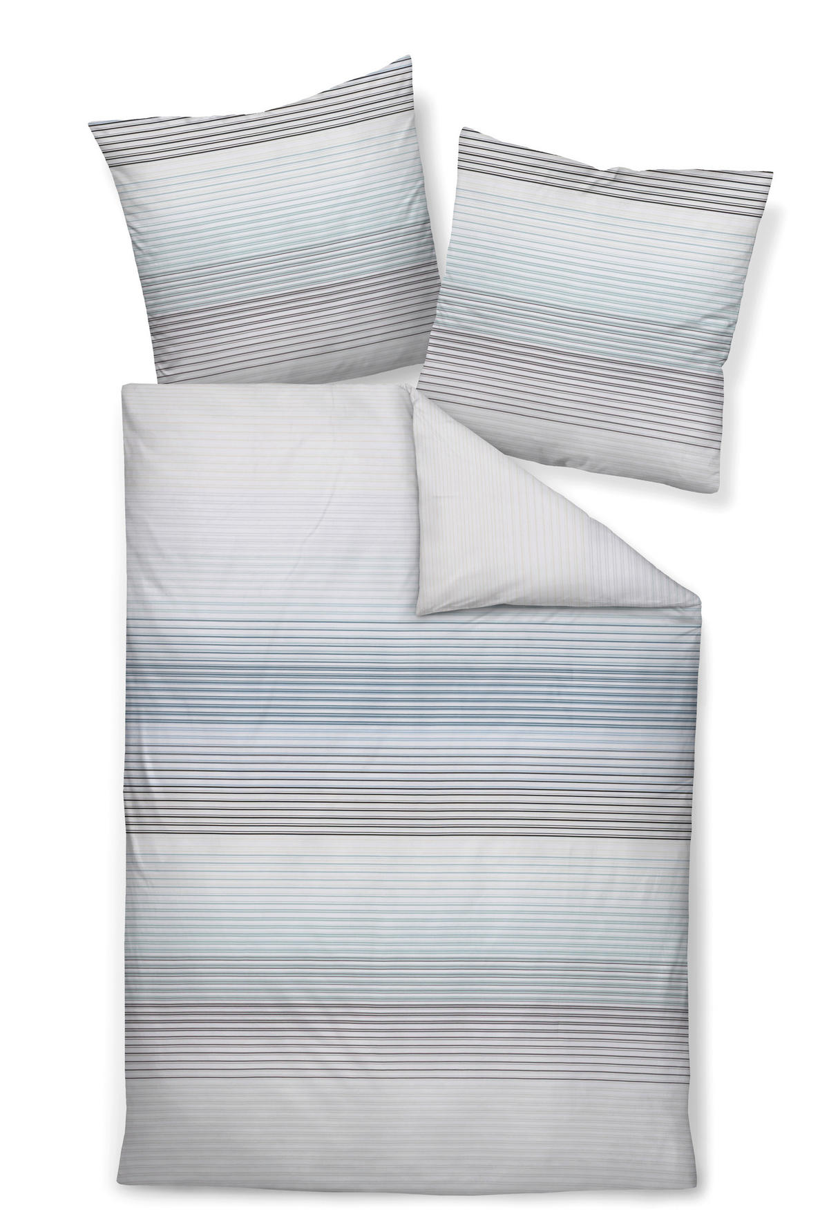 BETTWÄSCHE Makosatin 135/200 cm  - Silberfarben, Design, Textil (135/200cm) - Janine