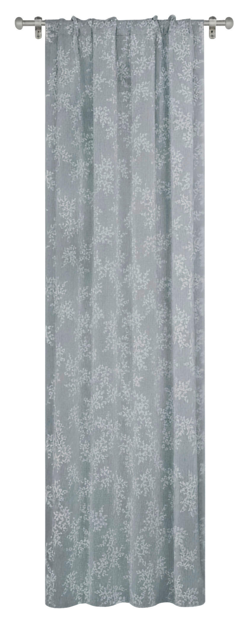 GARDINLÄNGD halvtransparent  - antracit, Basics, textil (135/235cm)