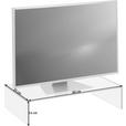 TV-AUFSATZ in Grau  - Grau, Design, Glas (60/14/35cm) - Xora