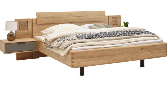 BETTANLAGE 180/200 cm in Eichefarben - Eichefarben, Natur, Holz (180/200cm) - Valnatura