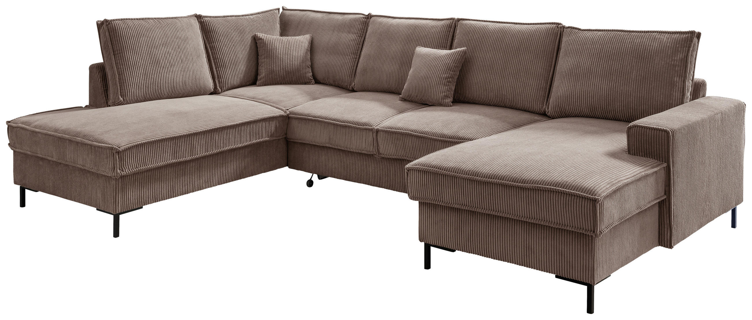 MID.YOU SEDACIA SÚPRAVA, textil, sivohnedá