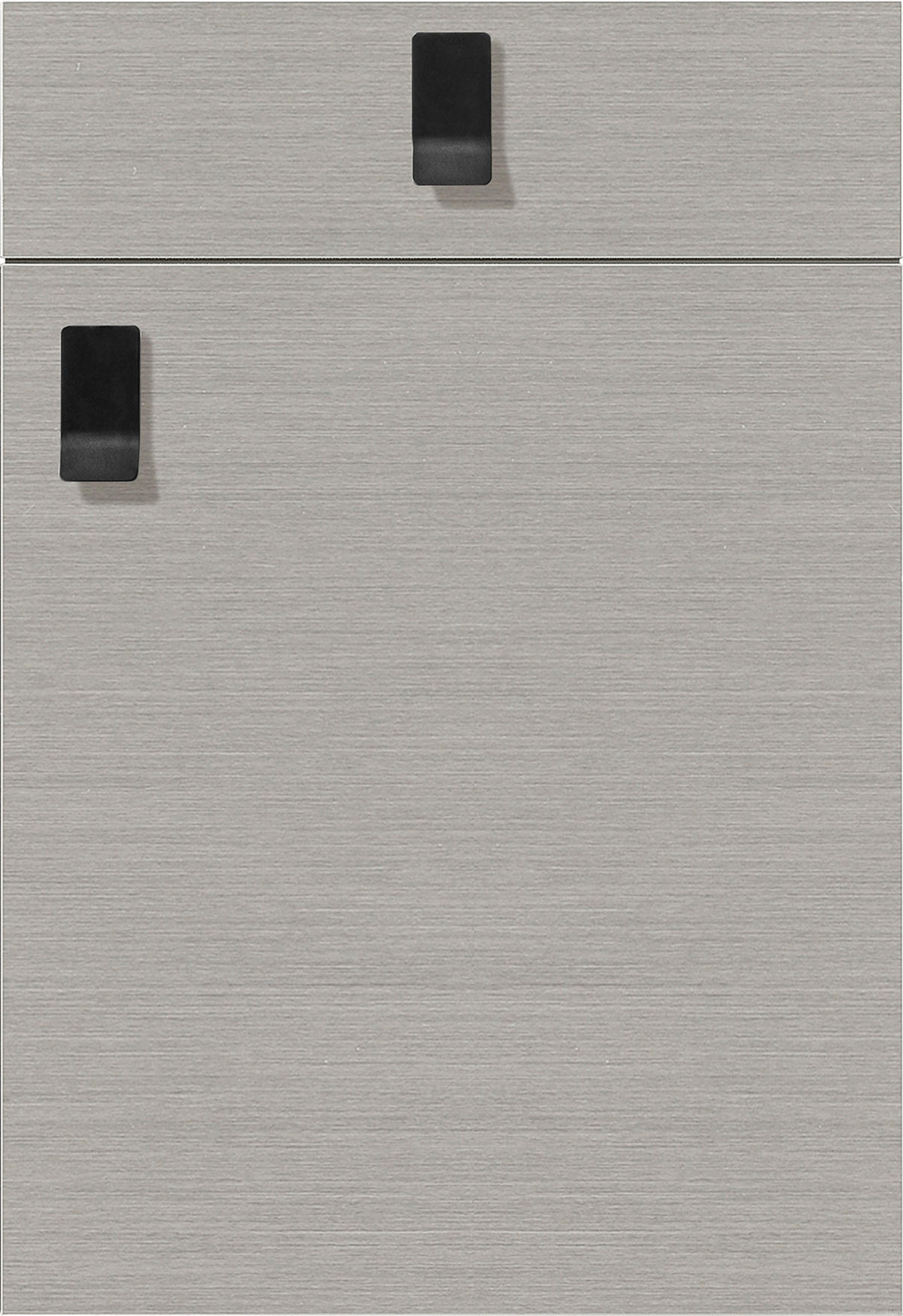 EINBAUKÜCHE 808  - Edelstahlfarben, Design, Holzwerkstoff - Celina