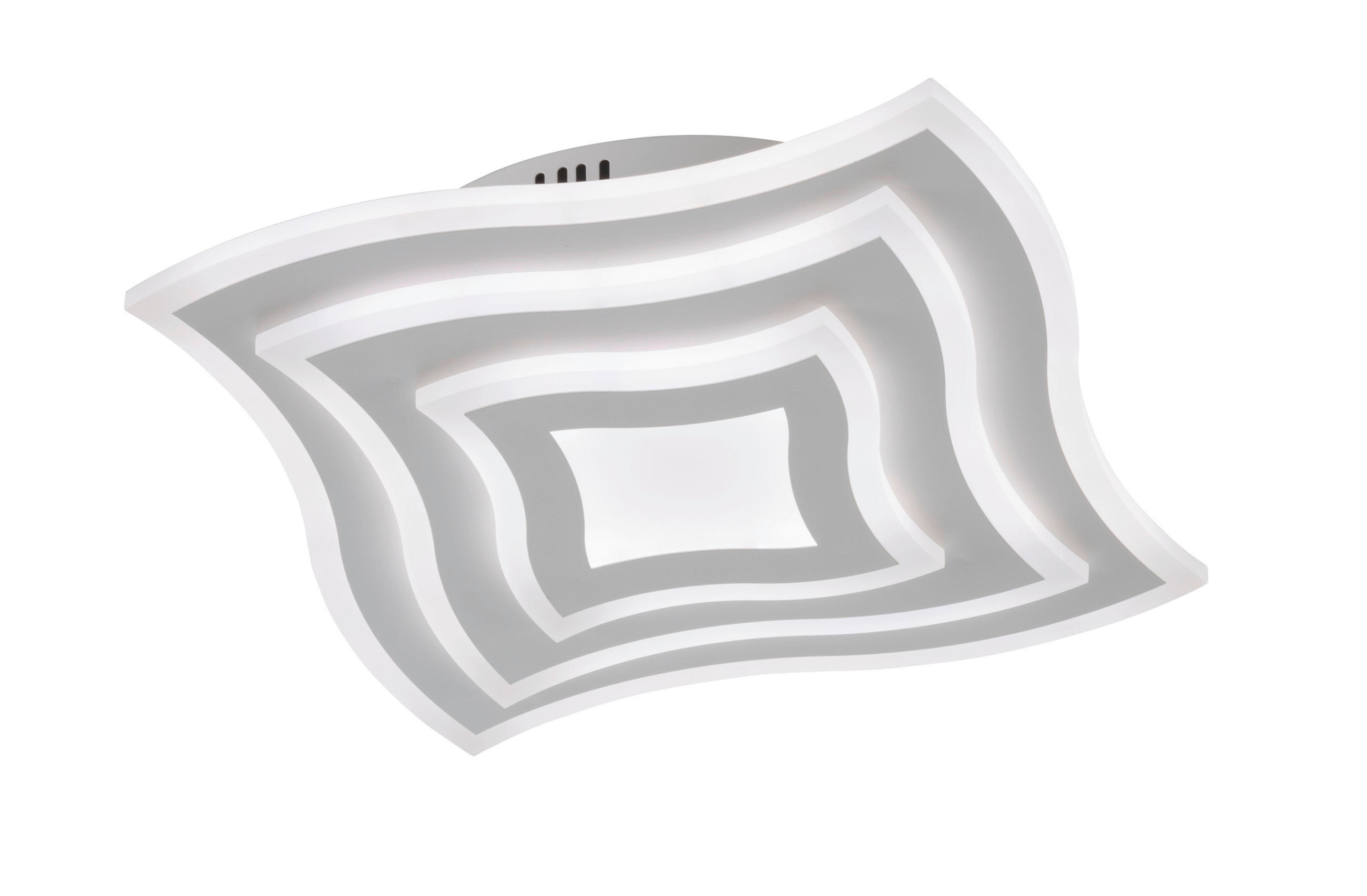 LED-DECKENLEUCHTE Gorden 43/43/6 cm   - Weiß, Trend, Kunststoff/Metall (43/43/6cm) - Fischer & Honsel