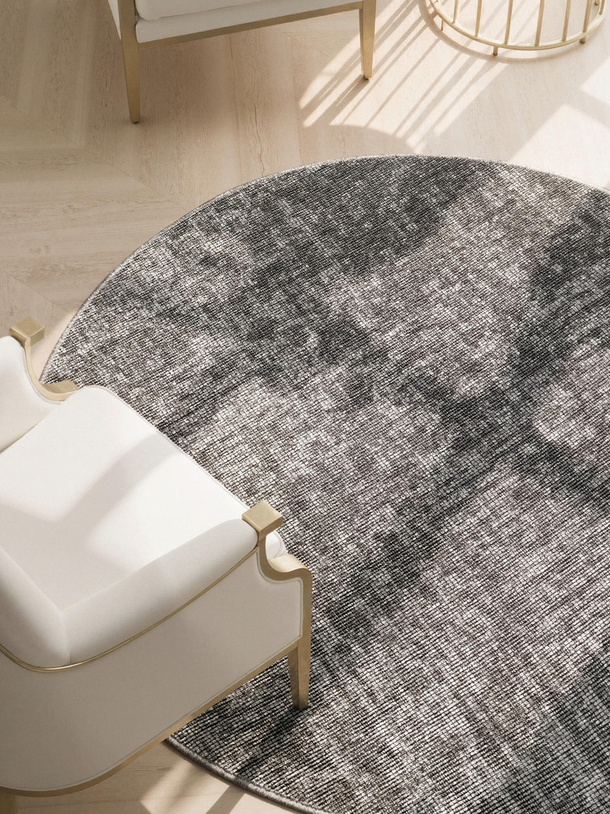 TEPPICH 200 cm Brilliance Grau, Silberfarben  - Silberfarben/Grau, KONVENTIONELL, Textil (200cm) - Elle Decoration