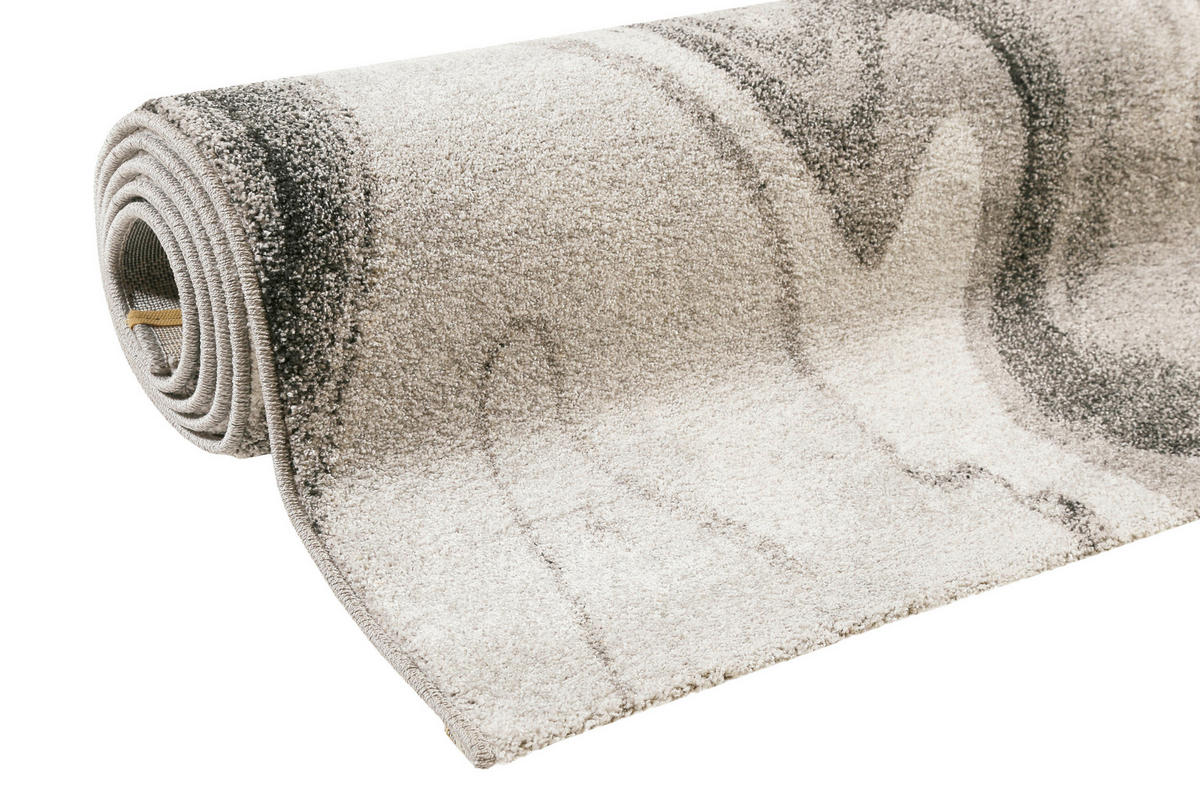 WEBTEPPICH 120/170 cm Voyage Grau, Hellgrau, Dunkelgrau  - Dunkelgrau/Hellgrau, KONVENTIONELL, Textil (120/170cm) - WECON HOME