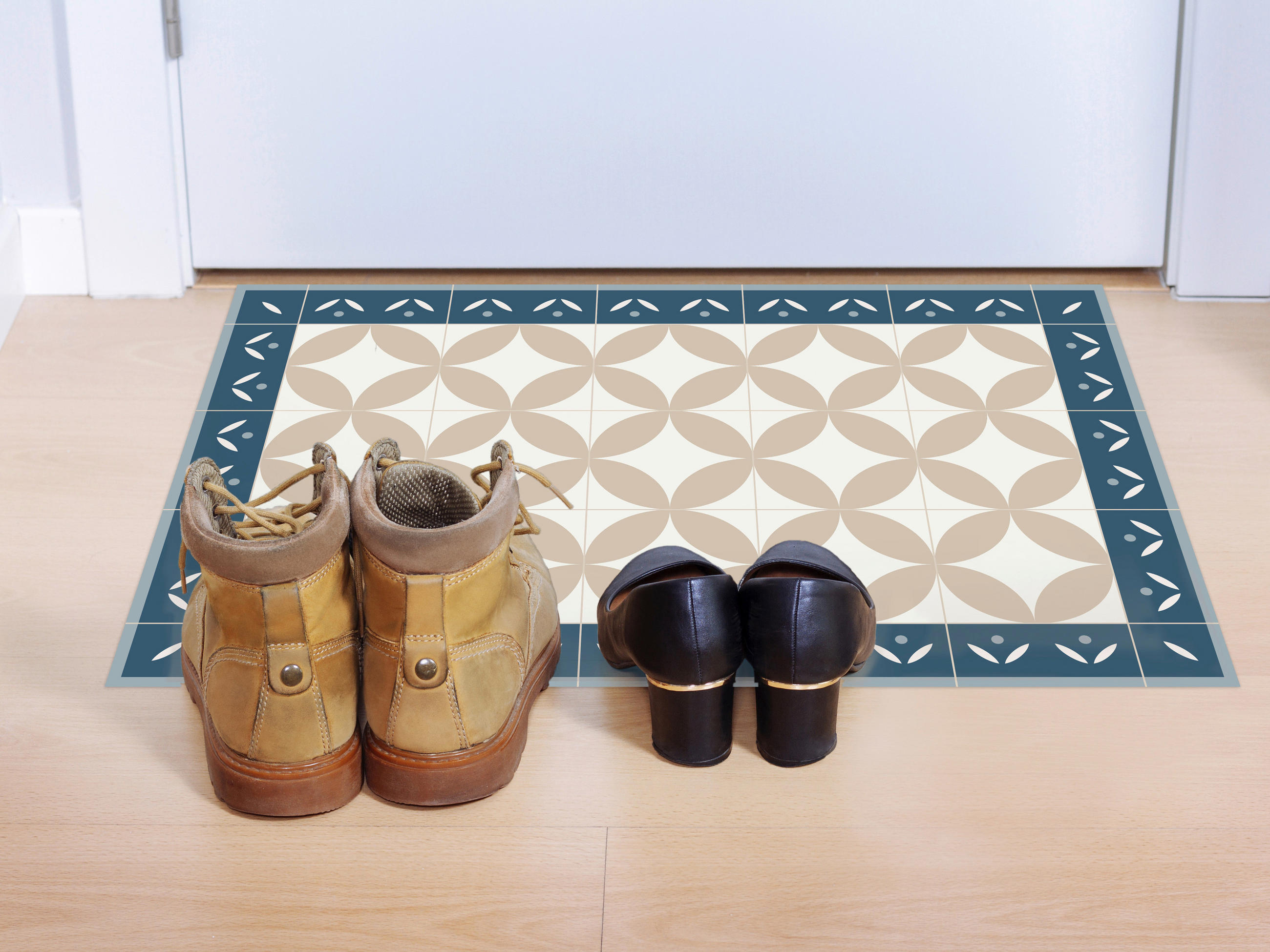 OUTDOORTEPPICH 40/60 cm Blau - Blau, Design, Kunststoff (40/60cm)