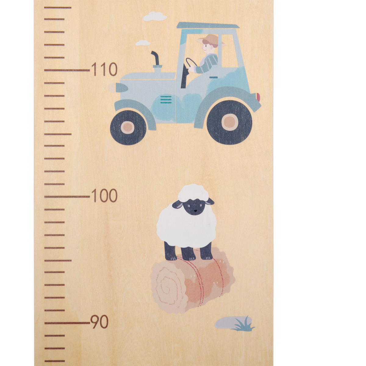 MESSLATTE  - Multicolor, Basics, Holzwerkstoff (19/80/1cm) - My Baby Lou