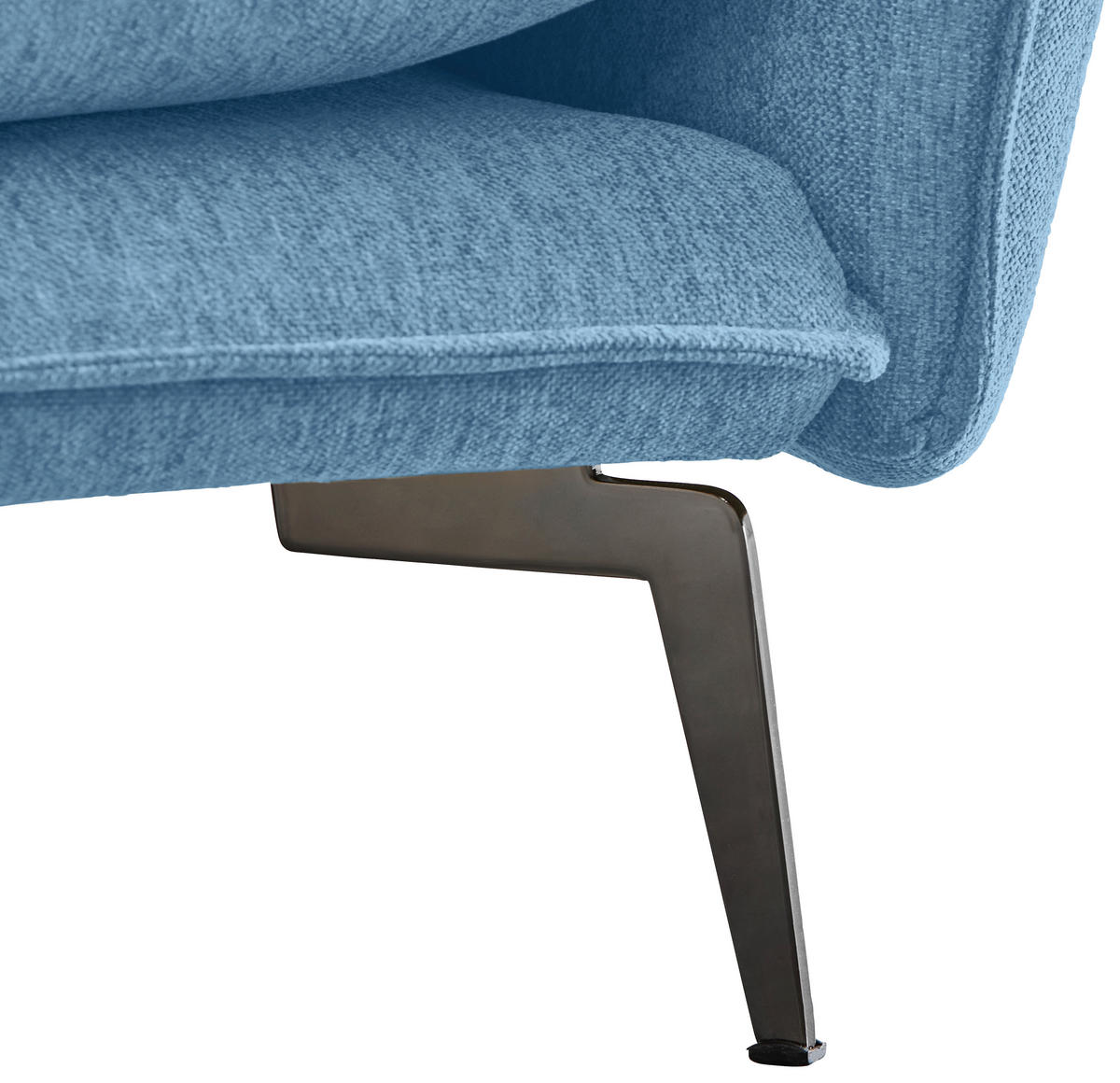 SESSEL Webstoff Blau    - Blau/Schwarz, Design, Textil/Metall (96/84/100cm) - Livetastic