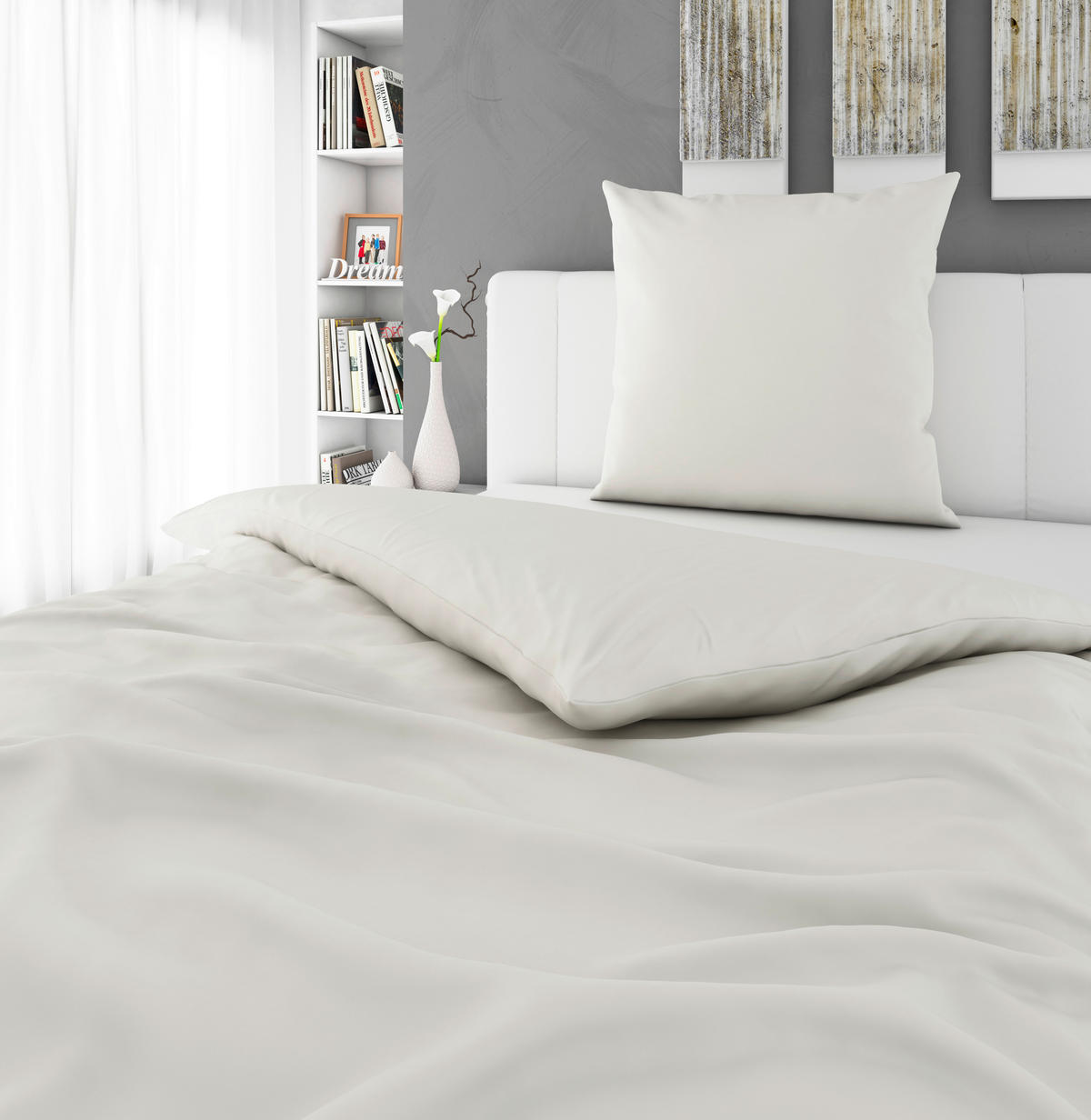 BETTWÄSCHE Renforcé 135/200 cm  - Creme, KONVENTIONELL, Textil (135/200cm) - Bio:Vio