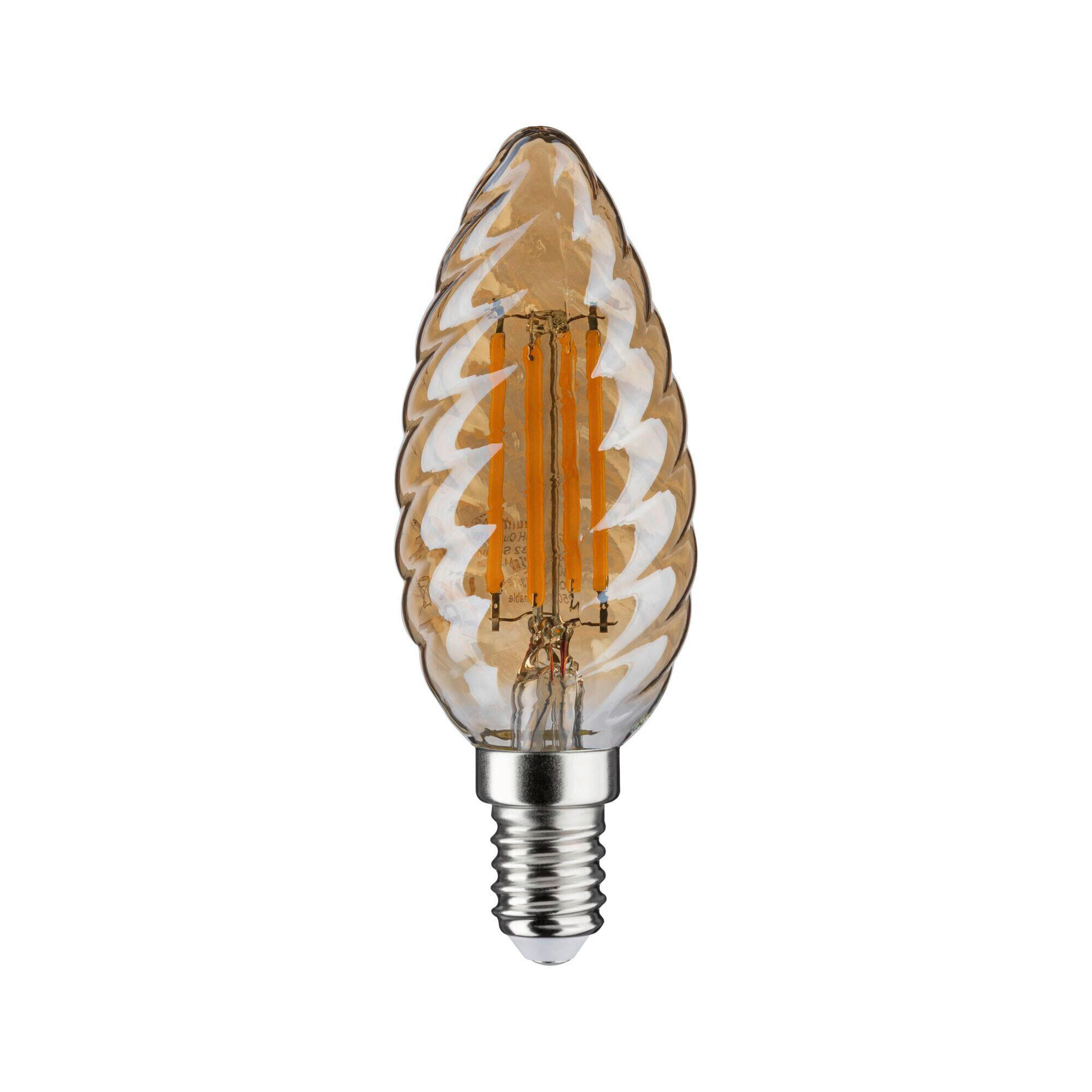 LED-LEUCHTMITTEL   E14 4.7 W 430 lm  - Goldfarben, Basics, Glas (9,8/3,5cm) - Paulmann
