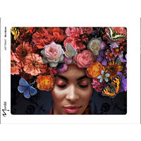 KUNSTDRUCK Tiere, Blumen, Frauen Multicolor 40/30 cm  - Multicolor, Basics, Papier (40/30cm) - Monee