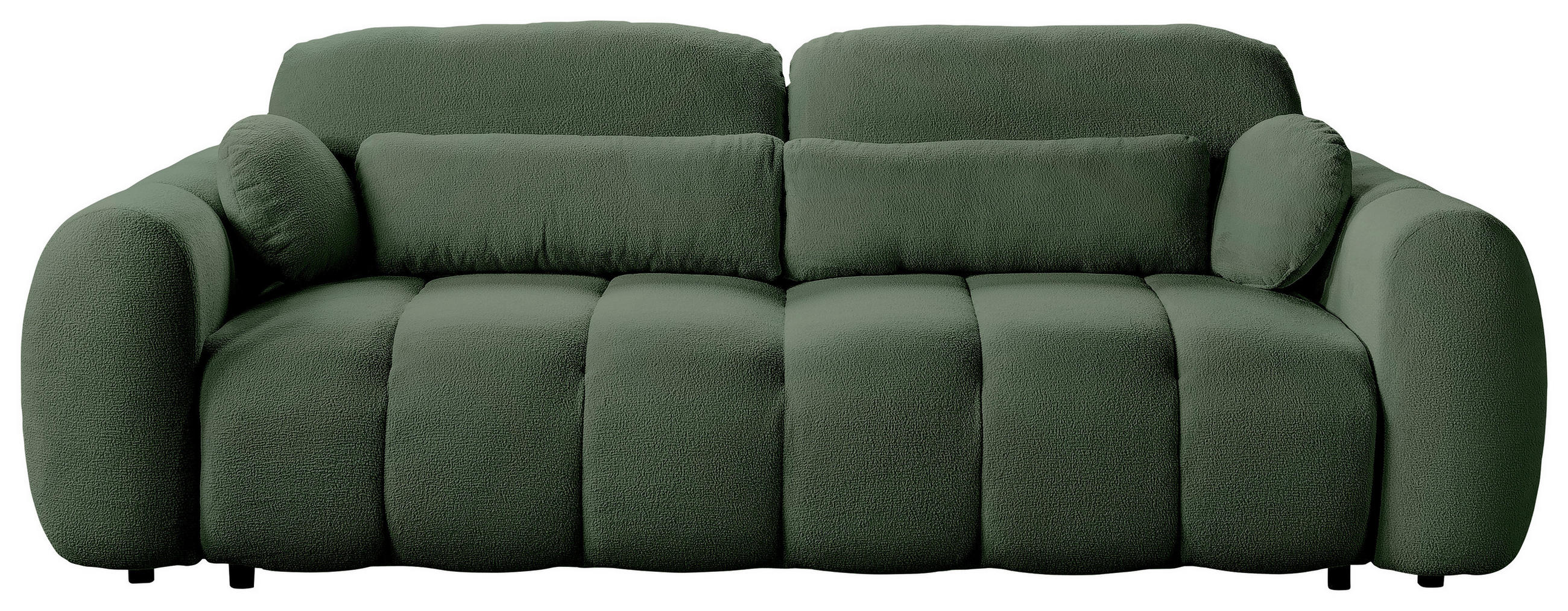 SCHLAFSOFA  mit Webstoff Grün  - Schwarz/Grün, KONVENTIONELL, Kunststoff/Textil (262/93/117cm) - Carryhome