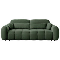 SCHLAFSOFA  mit Webstoff Grün  - Schwarz/Grün, KONVENTIONELL, Kunststoff/Textil (262/93/117cm) - Carryhome