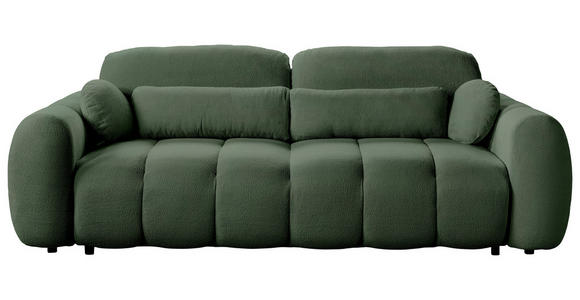 SCHLAFSOFA Webstoff Grün  - Schwarz/Grün, KONVENTIONELL, Kunststoff/Textil (262/93/117cm) - Carryhome