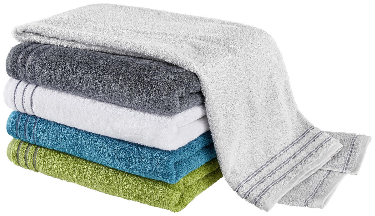 HANDTUCH 50/100 cm Grossetto Weiß  - Weiß, Basics, Textil (50/100cm) - Vossen