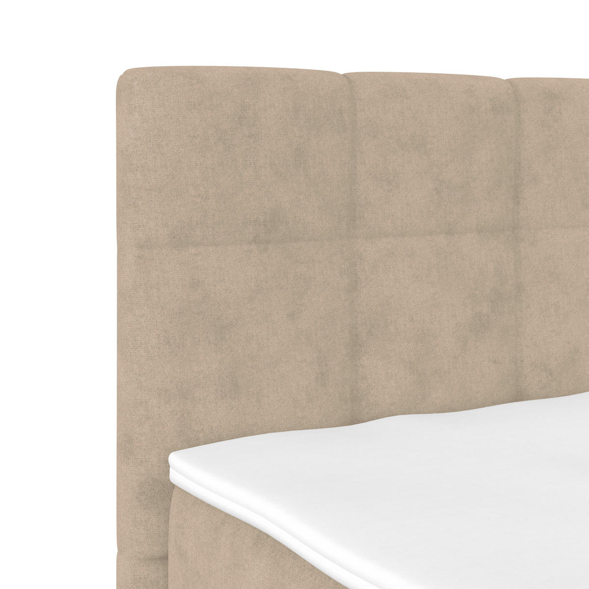 POLSTERBETT Bettkasten, Topper 140/200 cm  in Beige  - Beige/Schwarz, MODERN, Kunststoff/Textil (140/200cm) - MID.YOU