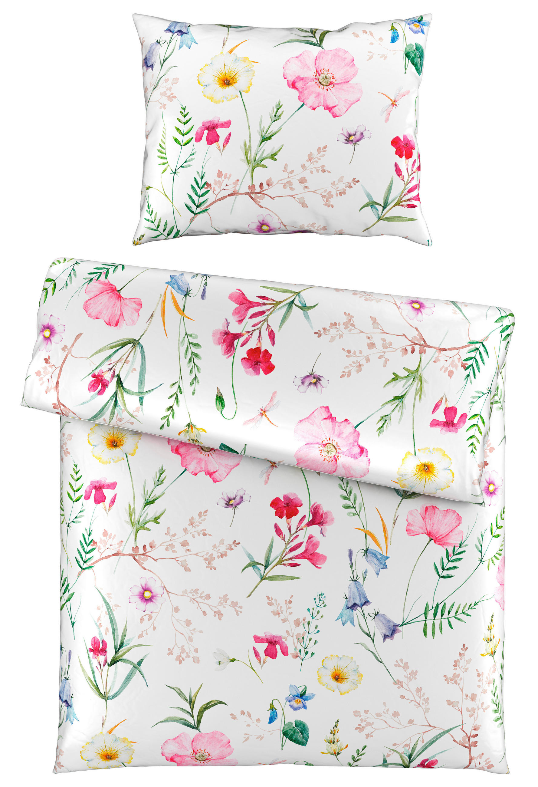 POSTELJNINA LULU 140/200 cm saten večbarvno  - večbarvno, Konvencionalno, tekstil (140/200cm) - Esposa