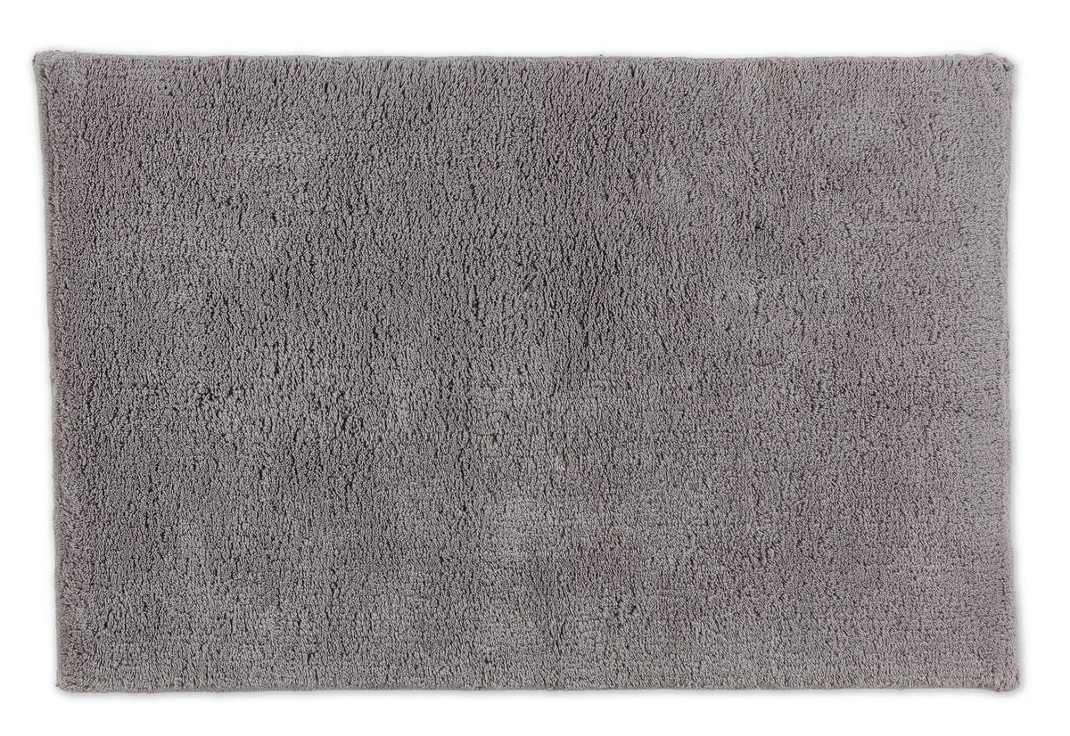 BADTEPPICH Bahamas Hellgrau 67/110 cm  - Hellgrau, Basics, Textil (67/110cm) - Schöner Wohnen