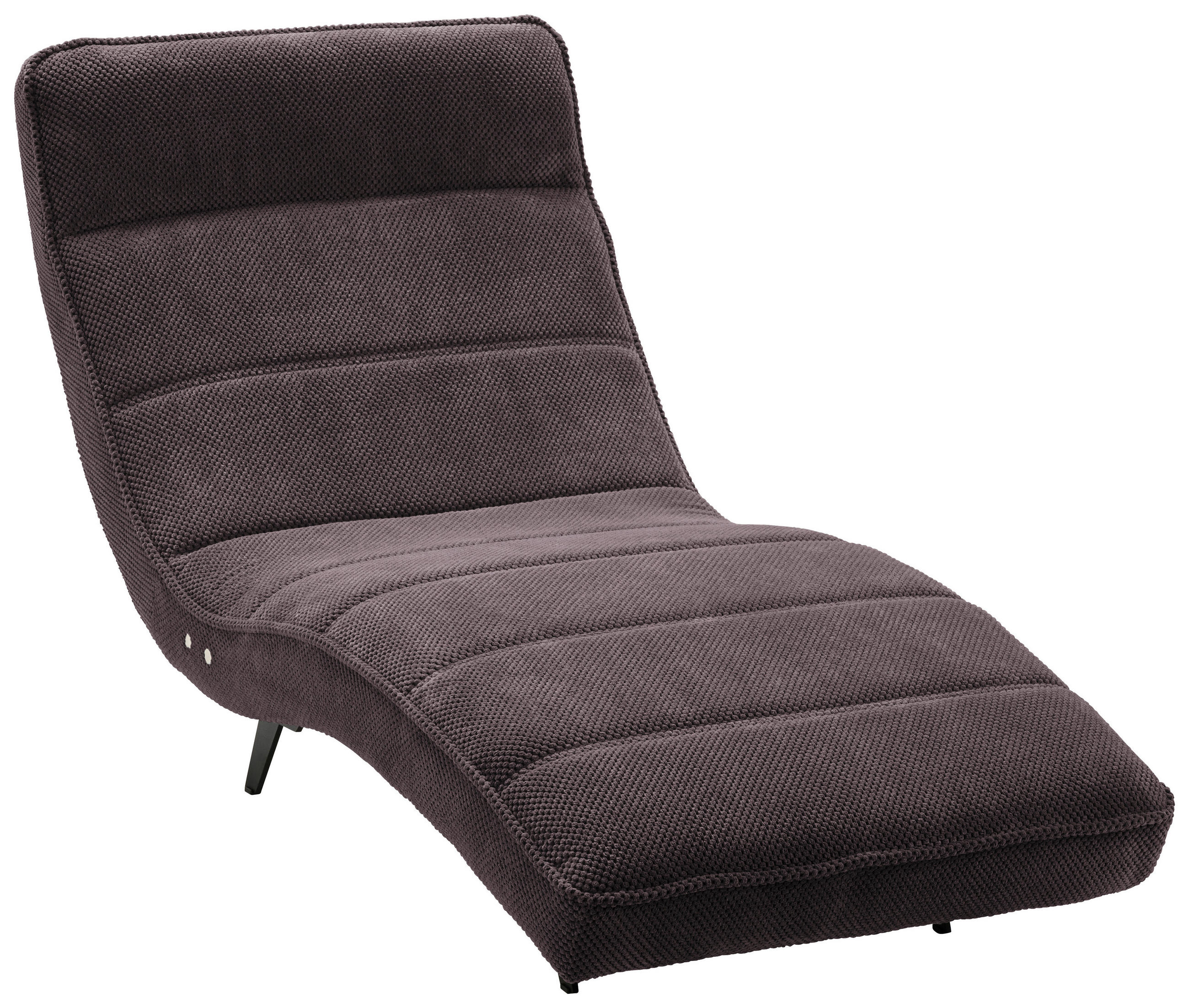 LIGGFÅTÖLJ i vävt tyg taupe  - svart/taupe, Design, metall/textil (75/158-178/58-86cm) - Livetastic