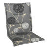 SESSELAUFLAGE Blume  - Beige/Schwarz, Design, Textil (48/4/109cm)