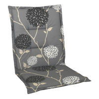 SESSELAUFLAGE Blume  - Beige/Schwarz, Design, Textil (48/4/109cm)