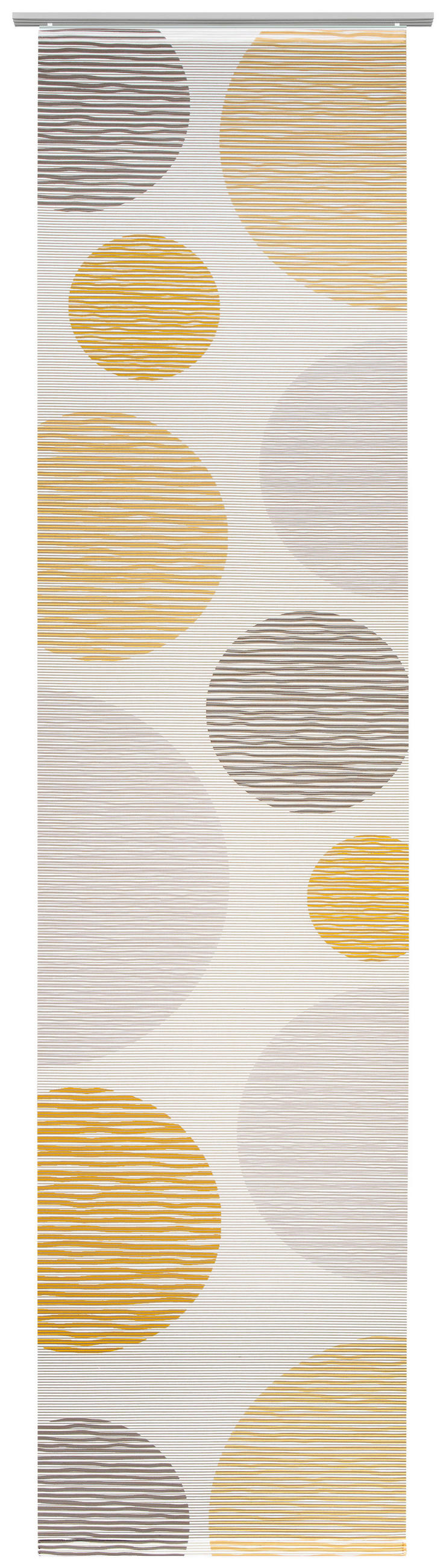 FLÄCHENVORHANG in Gelb transparent  - Gelb, Design, Textil (60/255cm) - Novel