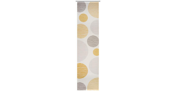 FLÄCHENVORHANG in Gelb transparent - Gelb, Design, Textil (60/255cm) - Novel