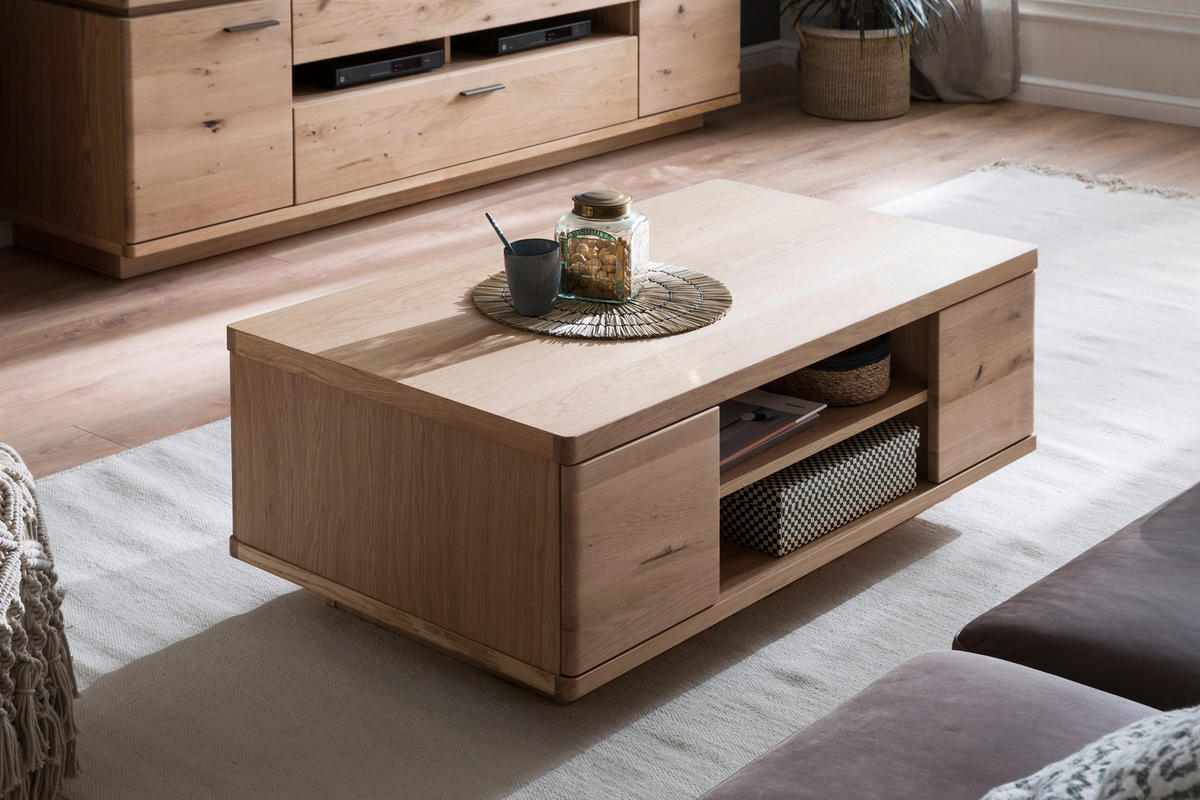 COUCHTISCH in Holz, Holzwerkstoff  - Eiche Bianco, Design, Holz/Holzwerkstoff (115/44/65cm) - Livetastic