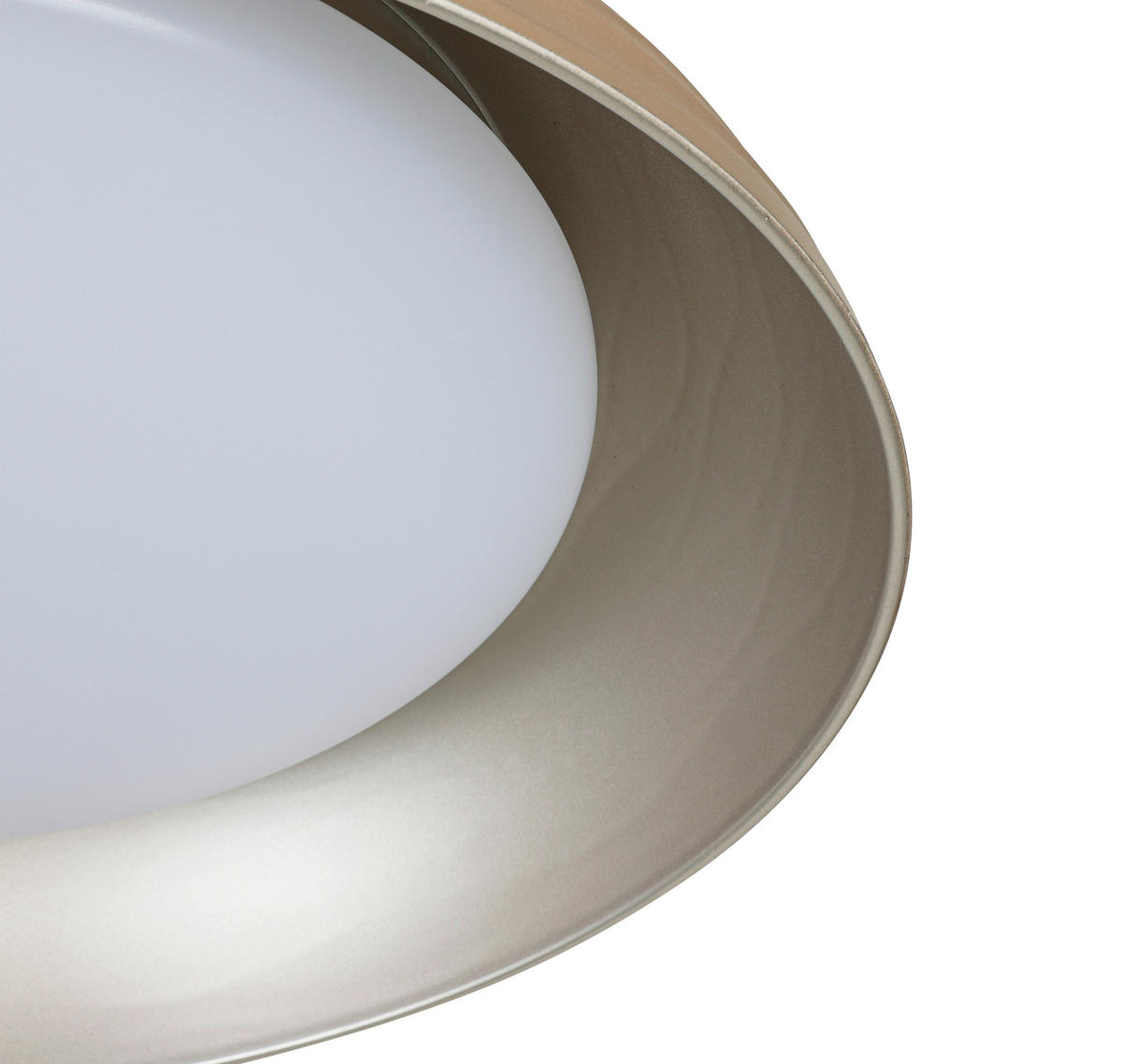 DECKENLEUCHTE 48/10 cm  - Champagner/Weiß, Trend, Kunststoff/Metall (48/10cm) - Collett's Monde