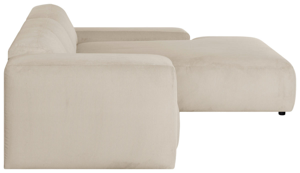 HÖRNSOFFA i manchester beige  - beige/svart, Design, textil/plast (304/200cm) - MID.YOU