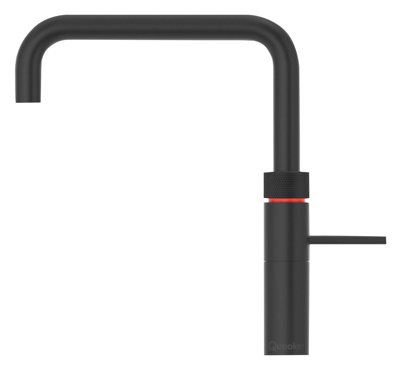 KÜCHENARMATUR Fusion Square  - Schwarz, Basics, Metall (4/29,1/25,1cm) - Quooker