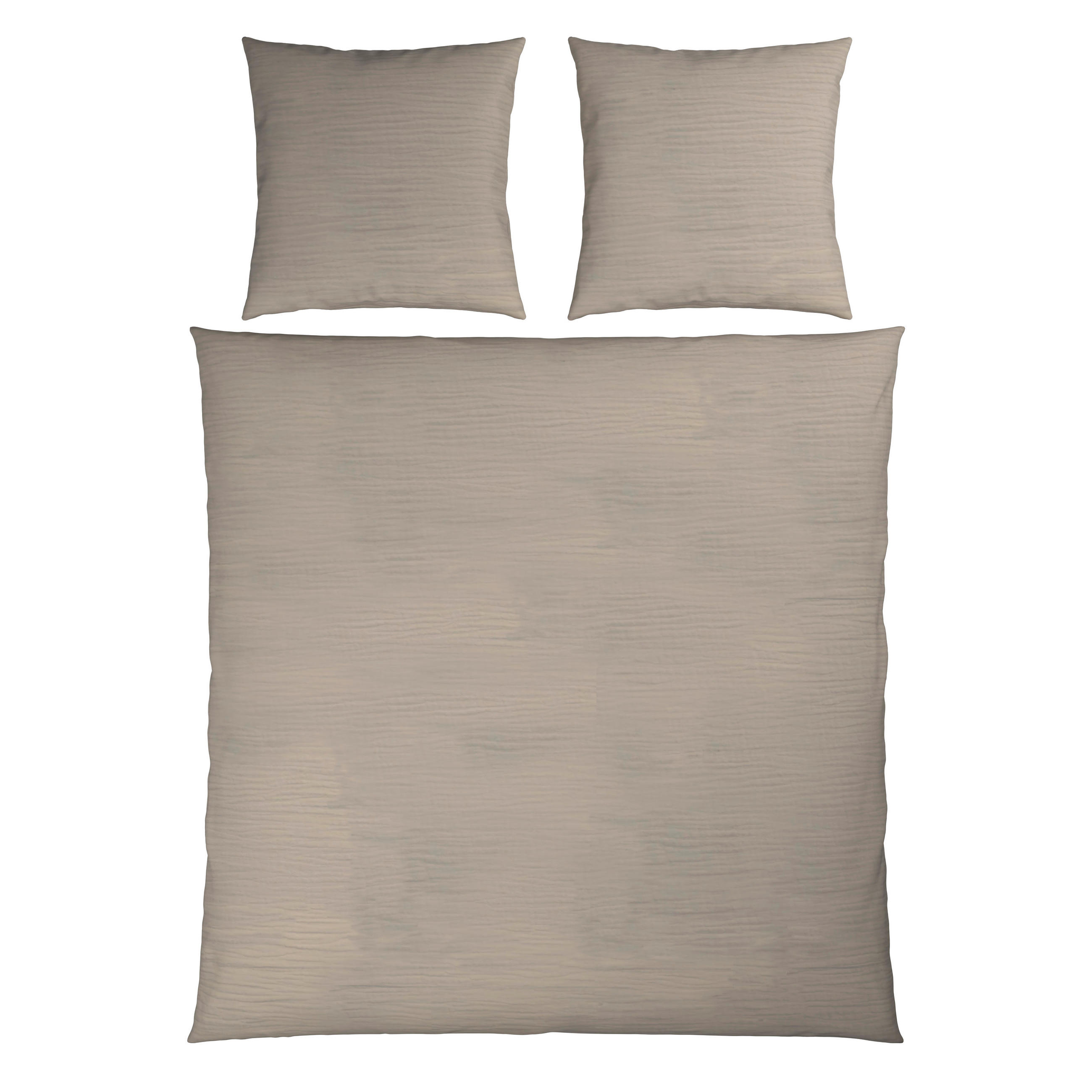 BETTWÄSCHE Musselin 200/200 cm  - Beige, Textil (200/200cm) - Novel