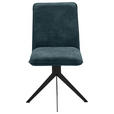 STUHL Lederlook Schwarz, Dunkelgrau  - Dunkelgrau/Schwarz, Design, Textil/Metall (46,5/87/64cm) - Voleo