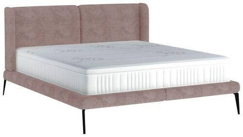 Polsterbett inkl. Matratze Matratze, gepolstertes Kopfteil, Topper 180/200 cm  in Beige  - Beige/Creme, MODERN, Textil/Metall (180/200cm) - Livetastic