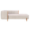 RÉCAMIERE in Plüsch Creme  - Creme/Naturfarben, Design, Holz/Textil (216/90/109cm) - Niels Andersson