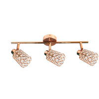 STRAHLER York   - Transparent/Roségold, KONVENTIONELL, Glas/Metall (55/8cm)