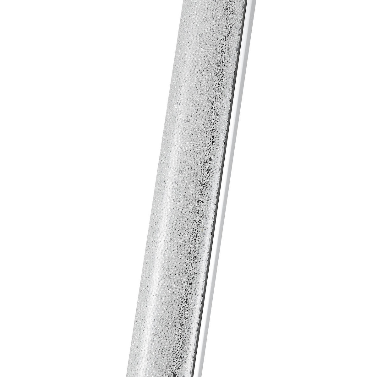 LED-STEHLEUCHTE Abbie 17,5/120 cm   - Chromfarben/Weiß, Basics, Kunststoff/Metall (17,5/120cm) - Novel