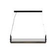 LED-HÄNGELEUCHTE Bury 118/22/150 cm  - Schwarz, Design, Metall (118/22/150cm) - Novel