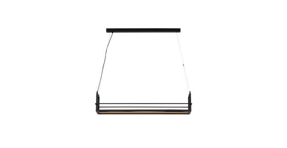 LED-HÄNGELEUCHTE Bury 118/22/150 cm  - Schwarz, Design, Metall (118/22/150cm) - Novel