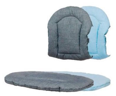 STOKKE NOMI KISSEN NOMI  - Dunkelgrau/Hellblau, Basics, Textil (25/25/5,6cm) - Stokke